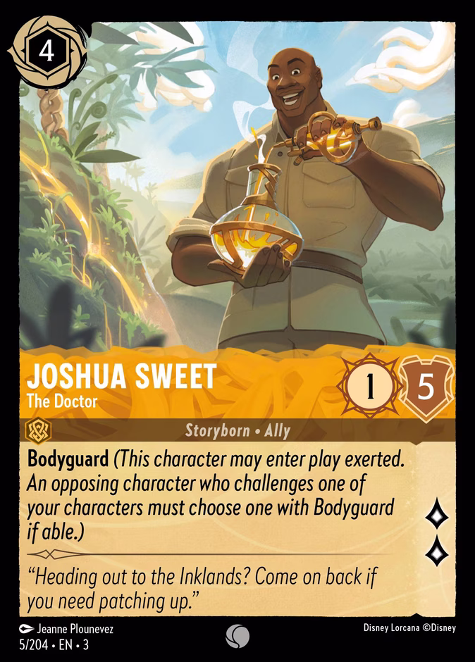 Joshua Sweet - The Doctor — Into the Inklands #5 (Disney Lorcana card)