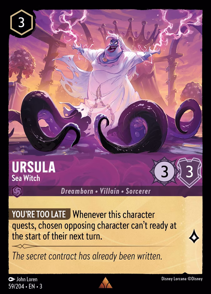 Ursula - Sea Witch — Into the Inklands #59 (Disney Lorcana card)