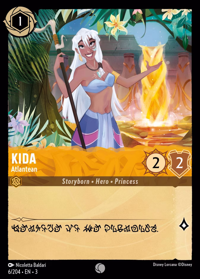 Kida - Atlantean — Into the Inklands #6 (Disney Lorcana card)
