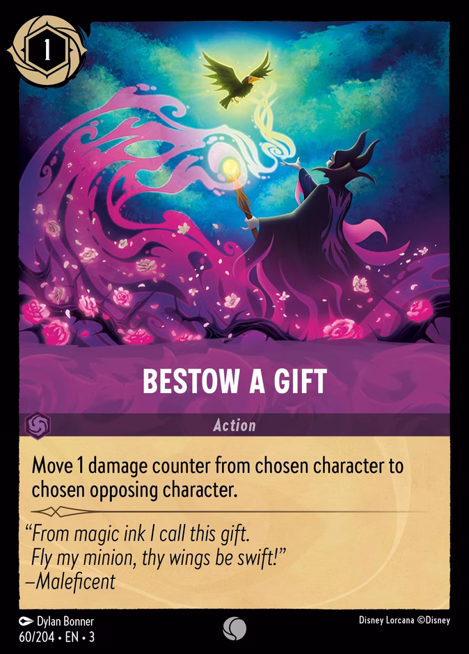 Bestow a Gift — Into the Inklands #60 (Disney Lorcana card)