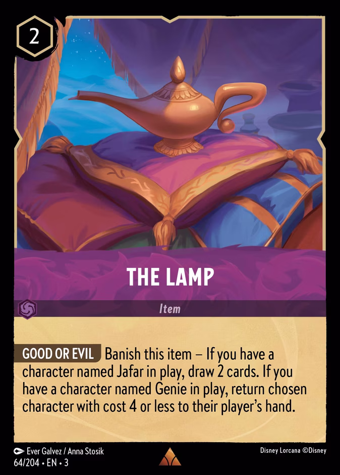 The Lamp — Into the Inklands #64 (Disney Lorcana card)