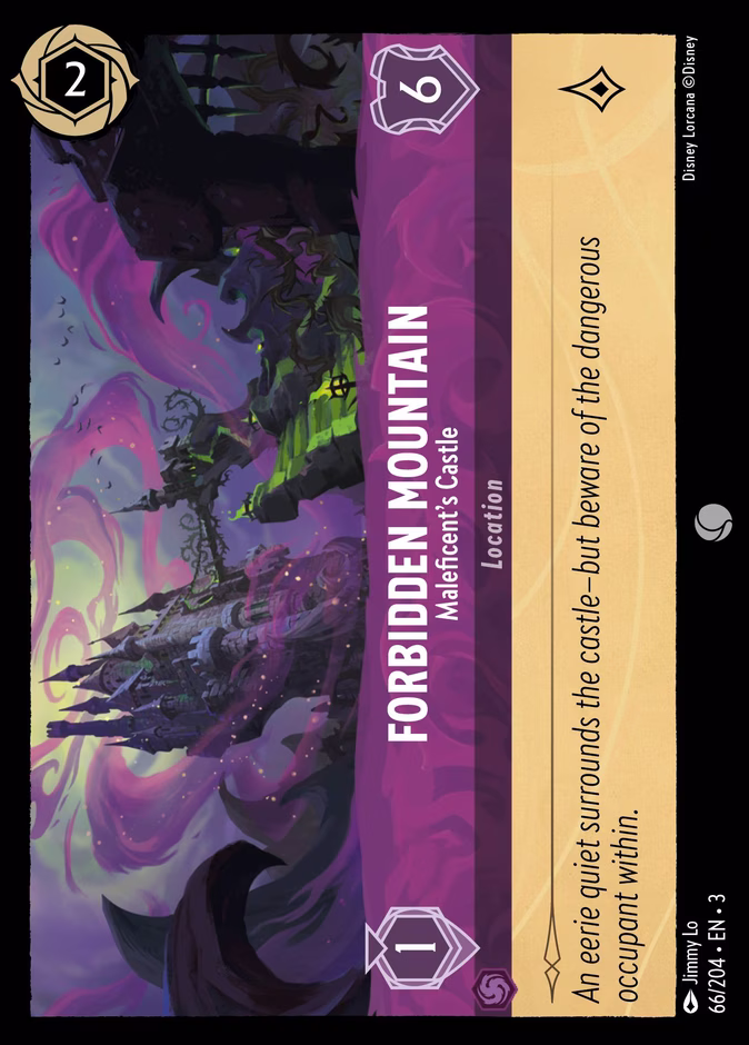 Forbidden Mountain - Maleficent's Castle — Into the Inklands #66 (Disney Lorcana card)