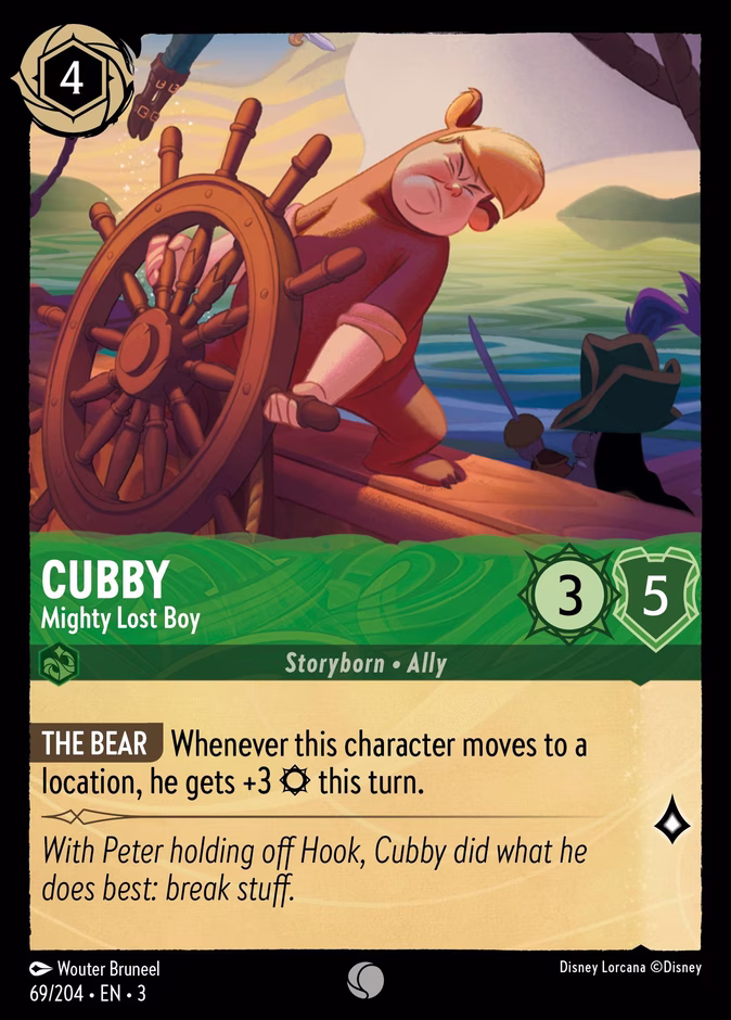 Cubby - Mighty Lost Boy — Into the Inklands #69 (Disney Lorcana card)