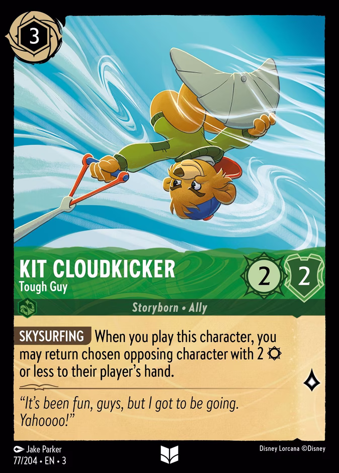 Kit Cloudkicker - Tough Guy — Into the Inklands #77 (Disney Lorcana card)