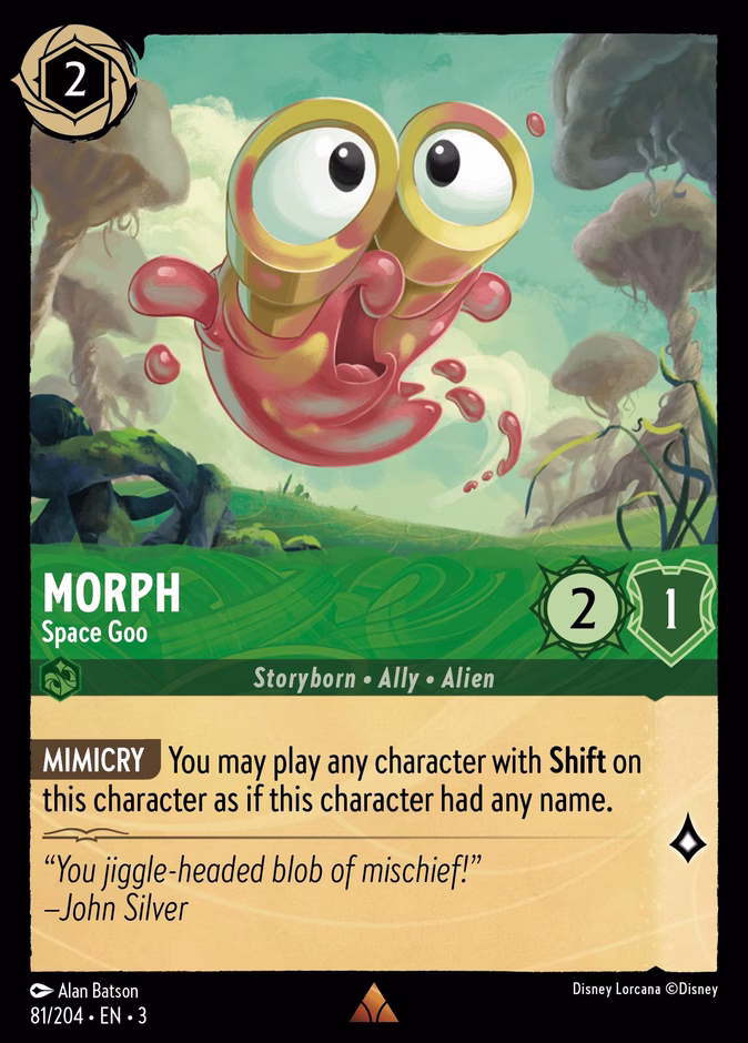 Morph - Space Goo — Into the Inklands #81 (Disney Lorcana card)
