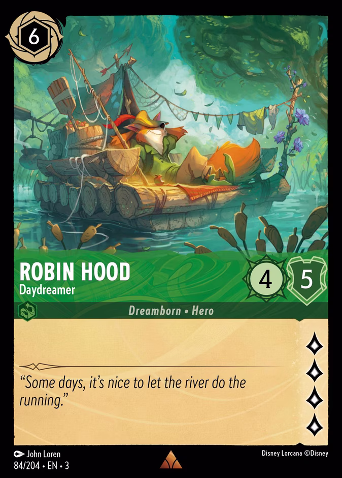 Robin Hood - Daydreamer — Into the Inklands #84 (Disney Lorcana card)