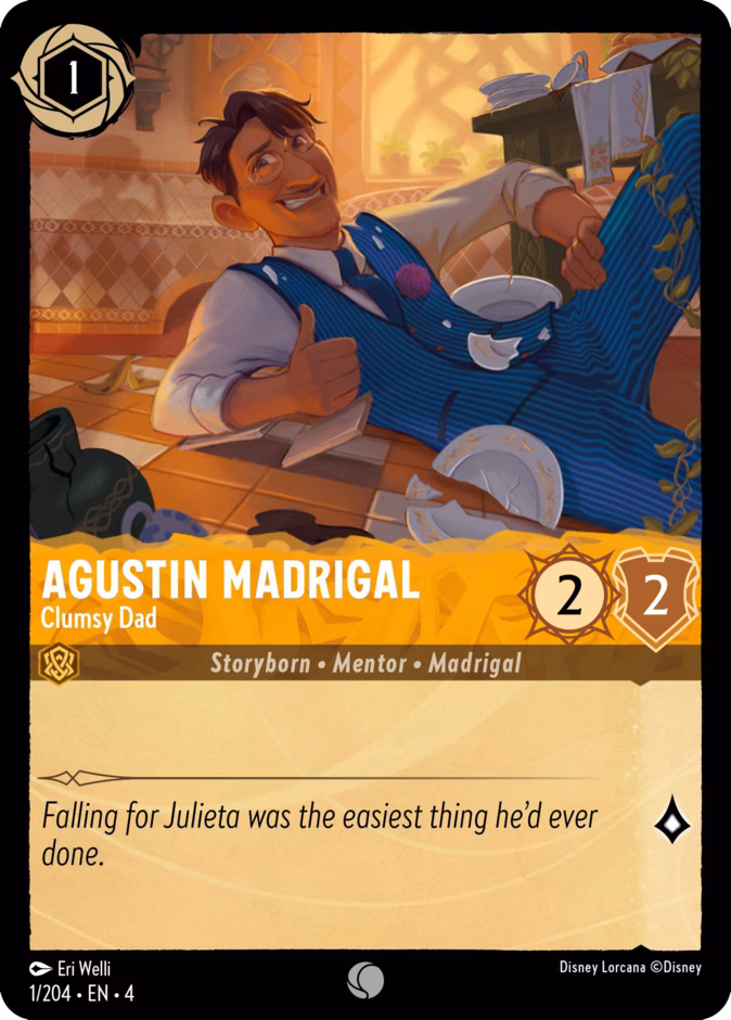 Agustin Madrigal - Clumsy Dad — Ursula's Return #1 (Disney Lorcana card)
