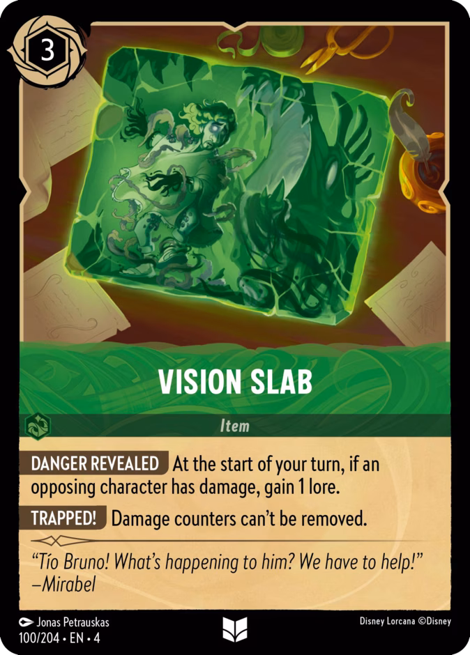 Vision Slab — Ursula's Return #100 (Disney Lorcana card)
