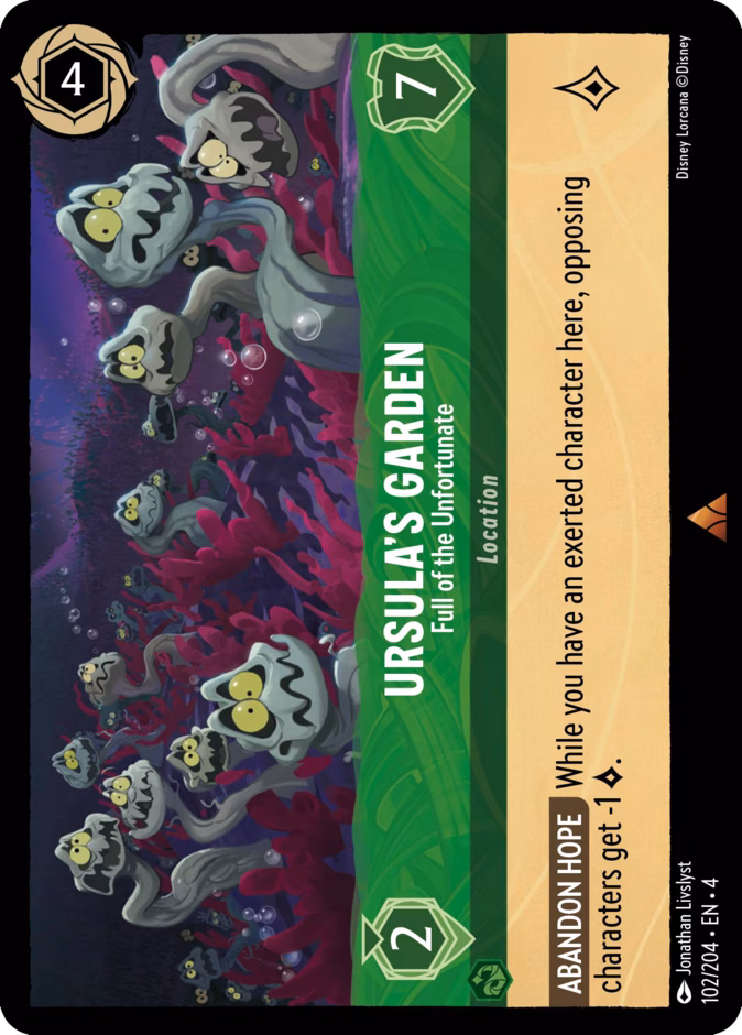 Ursula’s Garden - Full of the Unfortunate — Ursula's Return #102 (Disney Lorcana card)