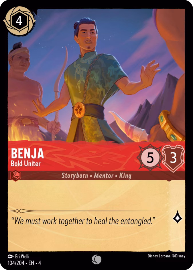 Benja - Bold Uniter — Ursula's Return #104 (Disney Lorcana card)