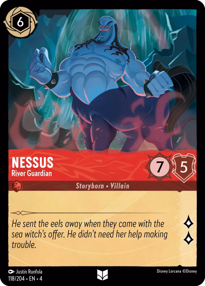 Nessus - River Guardian — Ursula's Return #118 (Disney Lorcana card)