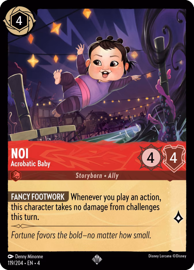 Noi - Acrobatic Baby — Ursula's Return #119 (Disney Lorcana card)