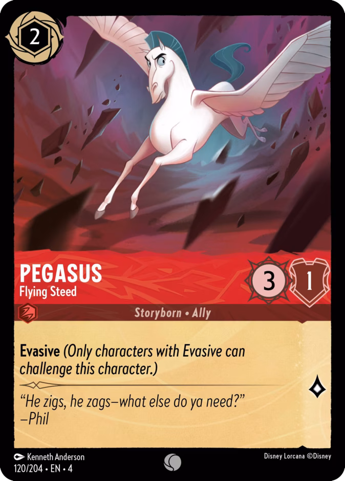 Pegasus - Flying Steed — Ursula's Return #120 (Disney Lorcana card)
