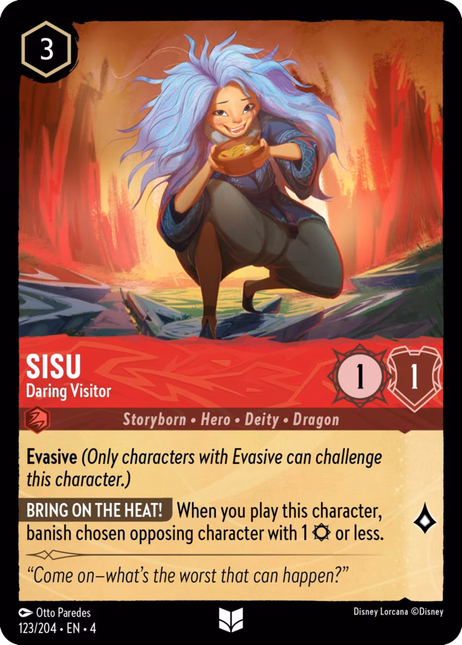 Sisu - Daring Visitor — Ursula's Return #123 (Disney Lorcana card)