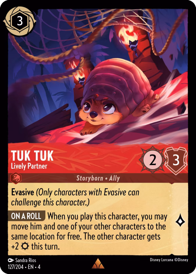 Tuk Tuk - Lively Partner — Ursula's Return #127 (Disney Lorcana card)