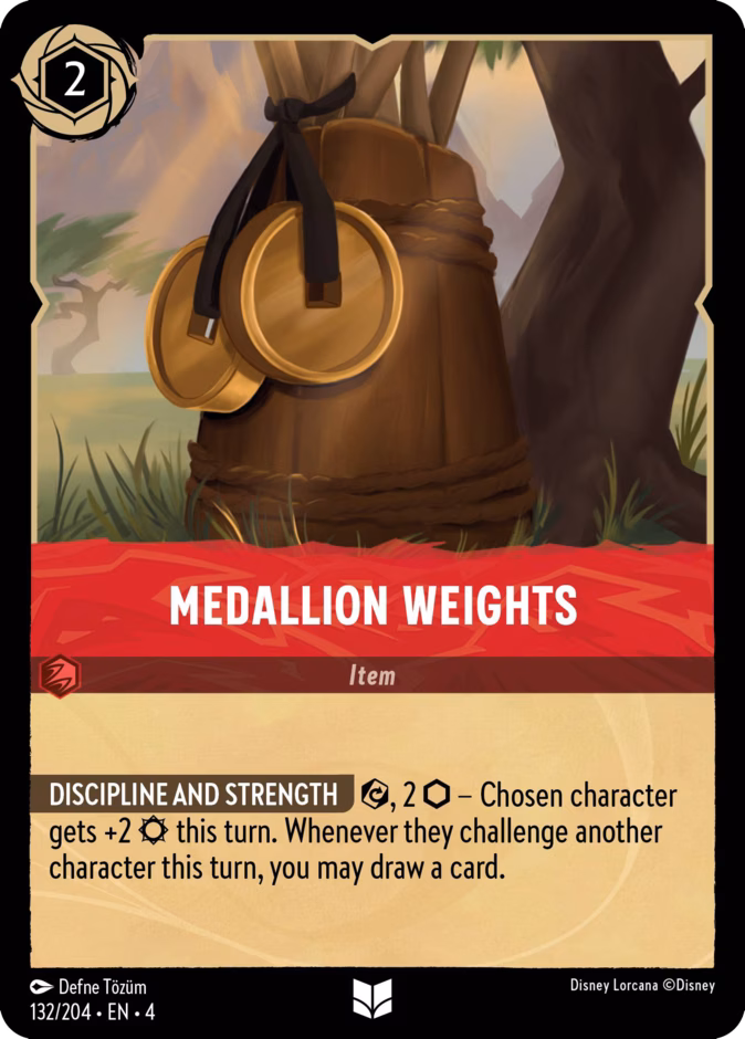 Medallion Weights — Ursula's Return #132 (Disney Lorcana card)