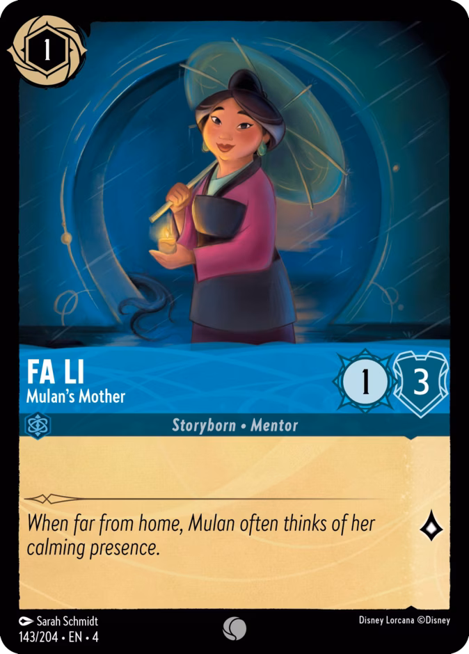 Fa Li - Mulan’s Mother — Ursula's Return #143 (Disney Lorcana card)