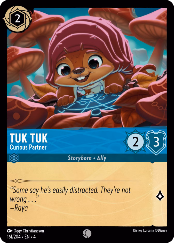 Tuk Tuk - Curious Partner — Ursula's Return #161 (Disney Lorcana card)