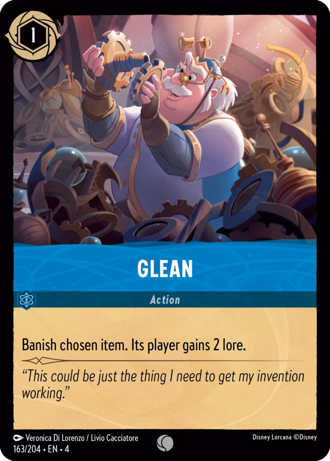 Glean — Ursula's Return #163 (Disney Lorcana card)