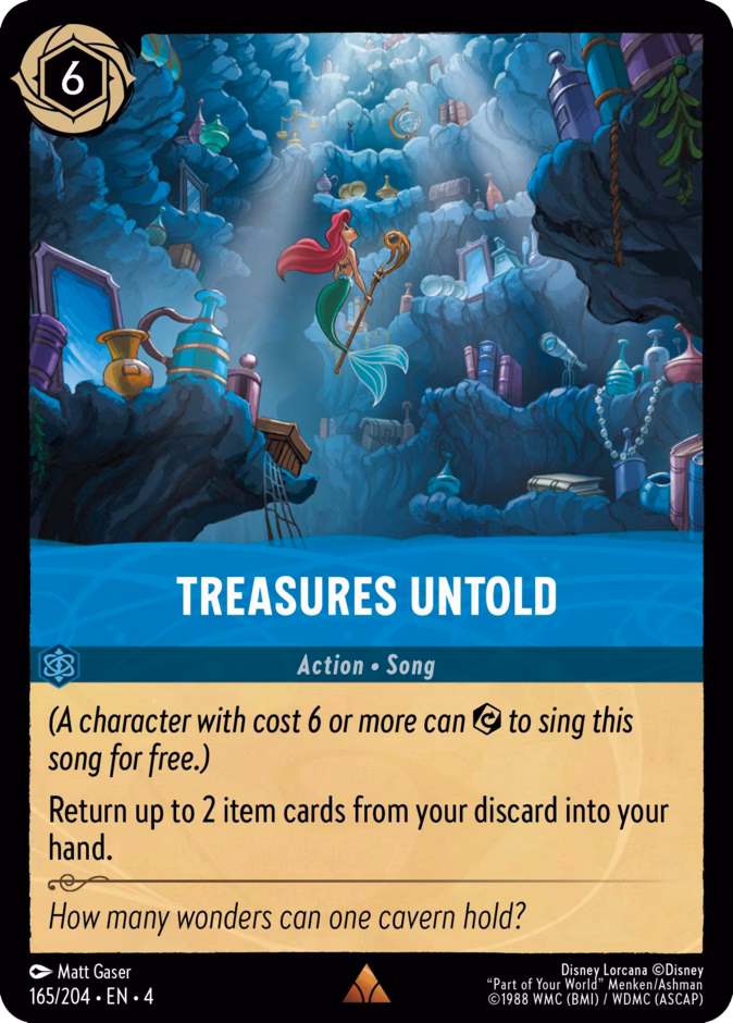 Treasures Untold — Ursula's Return #165 (Disney Lorcana card)