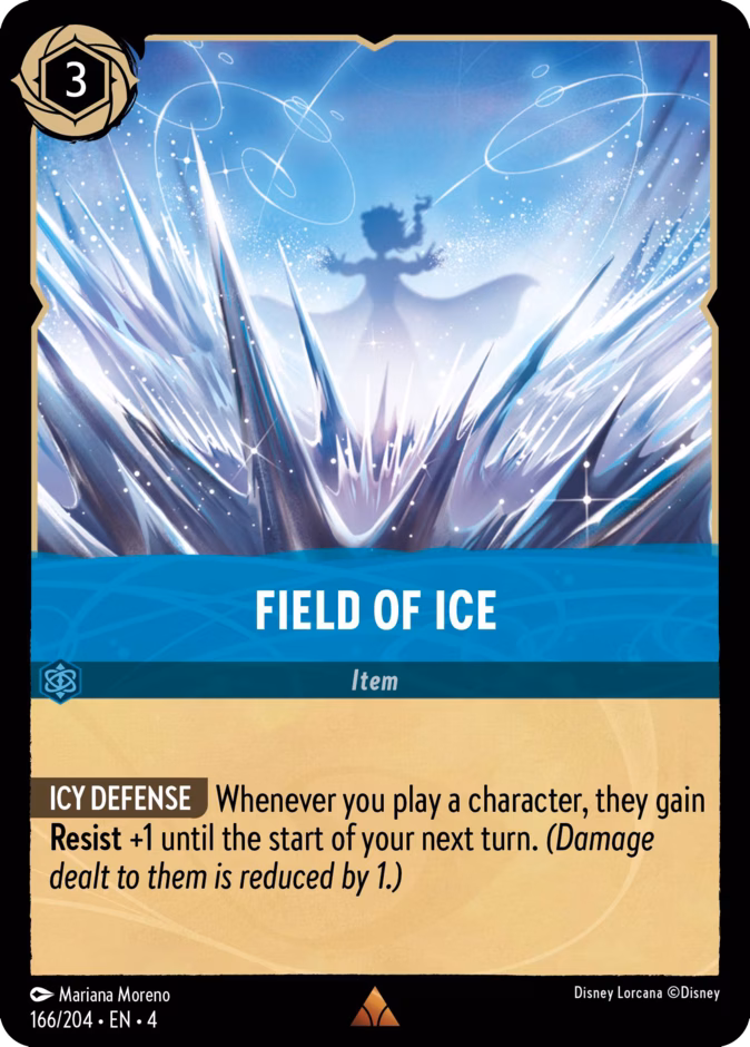Field of Ice — Ursula's Return #166 (Disney Lorcana card)