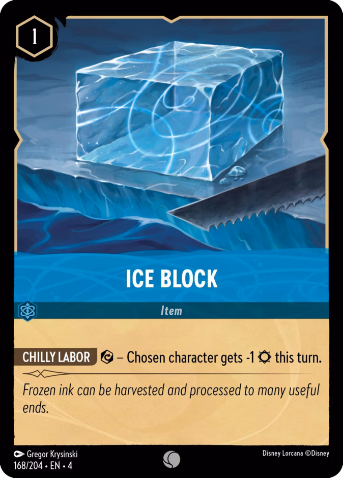 Ice Block — Ursula's Return #168 (Disney Lorcana card)
