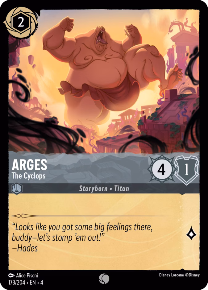 Arges - The Cyclops — Ursula's Return #173 (Disney Lorcana card)