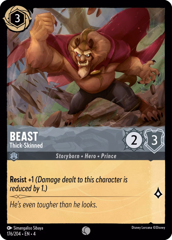 Beast - Thick-Skinned — Ursula's Return #176 (Disney Lorcana card)