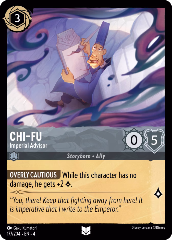 Chi-Fu - Imperial Advisor — Ursula's Return #177 (Disney Lorcana card)