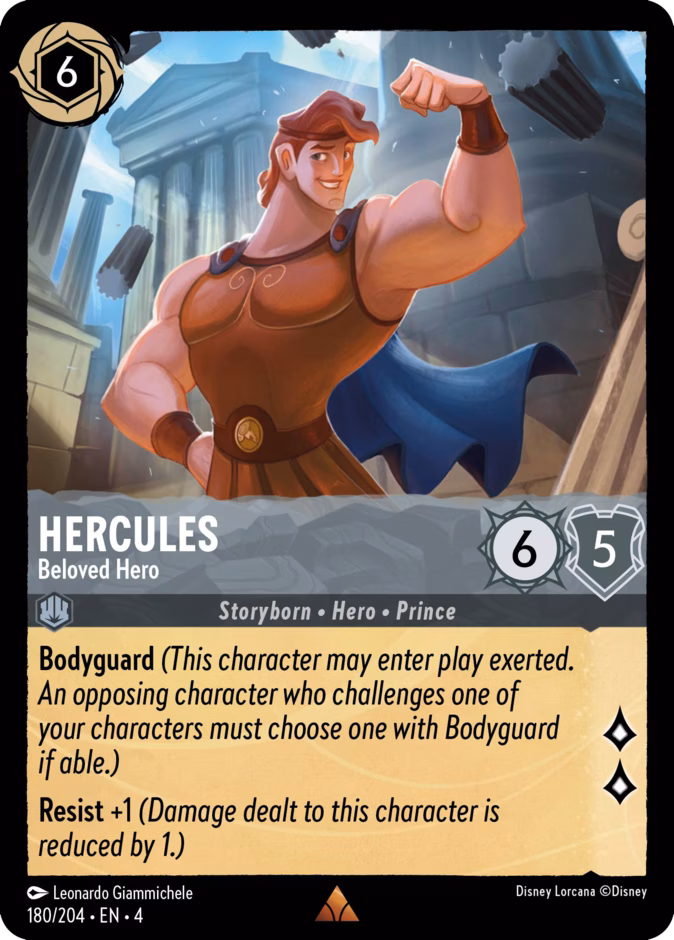 Hercules - Beloved Hero — Ursula's Return #180 (Disney Lorcana card)