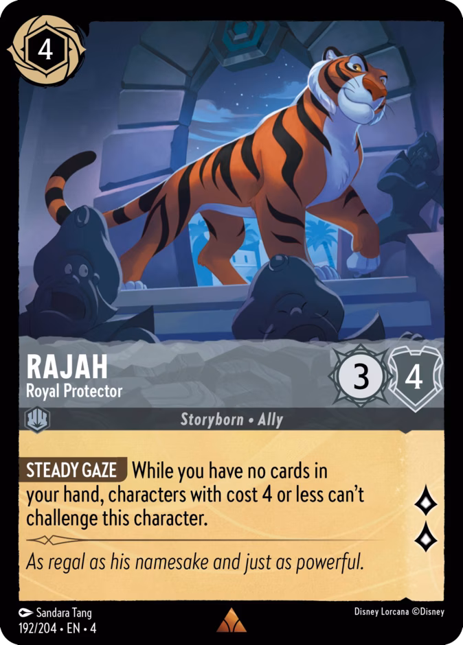 Rajah - Royal Protector — Ursula's Return #192 (Disney Lorcana card)