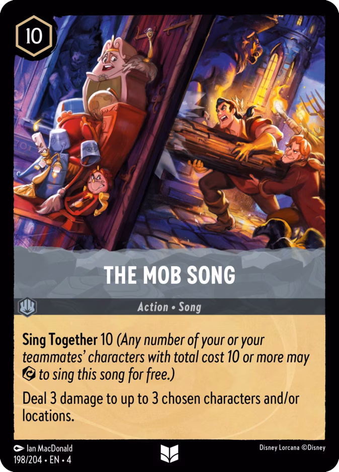 The Mob Song — Ursula's Return #198 (Disney Lorcana card)