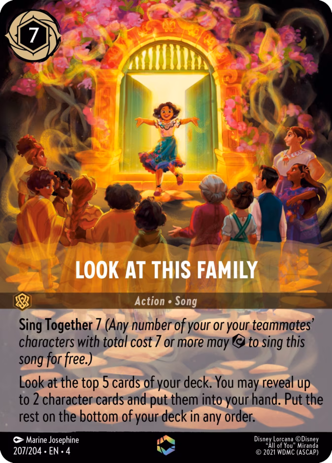 Look at This Family — Ursula's Return #207 (Disney Lorcana card)