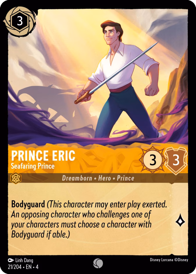 Prince Eric - Seafaring Prince — Ursula's Return #21 (Disney Lorcana card)