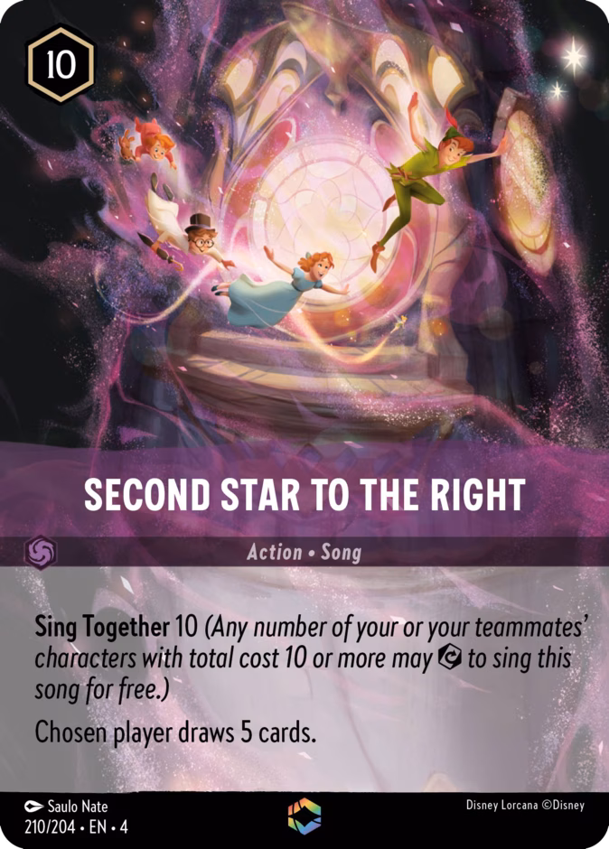 Second Star to the Right — Ursula's Return #210 (Disney Lorcana card)