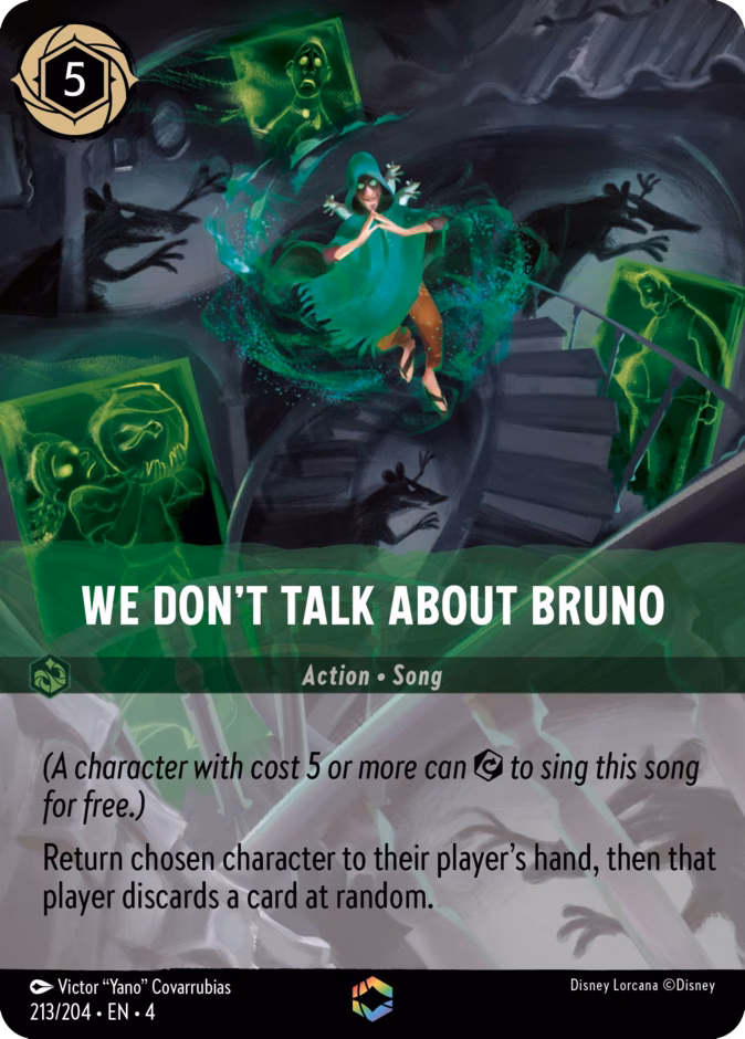 We Don't Talk About Bruno — Ursula's Return #213 (Disney Lorcana card)