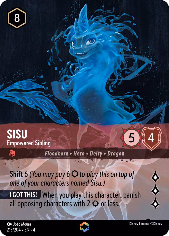 Sisu - Empowered Sibling — Ursula's Return #215 (Disney Lorcana card)