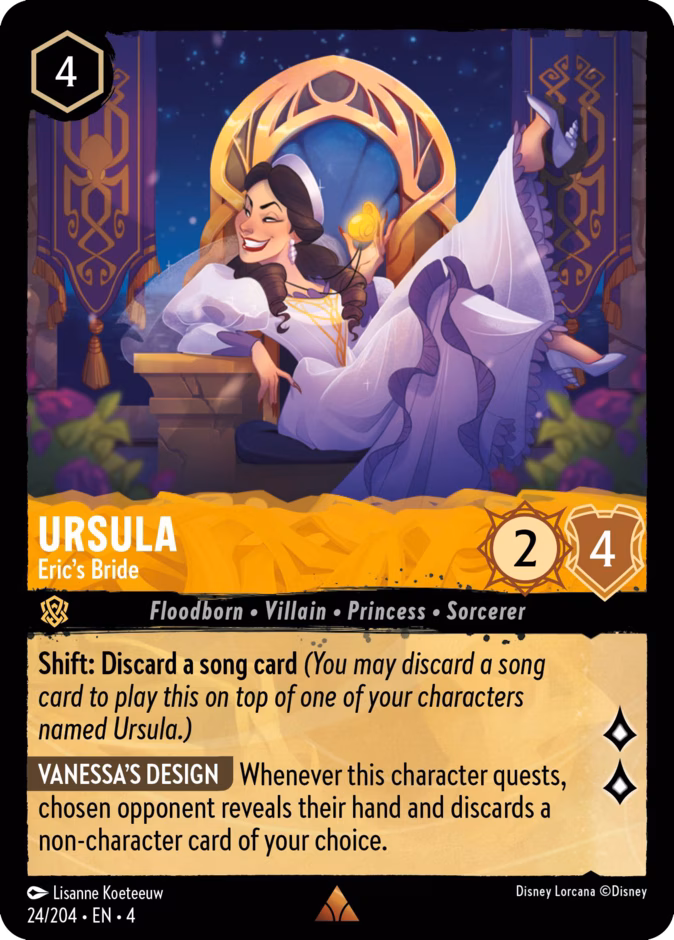 Ursula - Eric's Bride — Ursula's Return #24 (Disney Lorcana card)