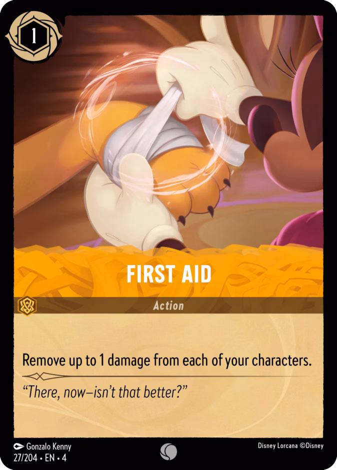 First Aid — Ursula's Return #27 (Disney Lorcana card)
