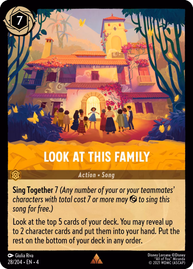 Look at This Family — Ursula's Return #28 (Disney Lorcana card)