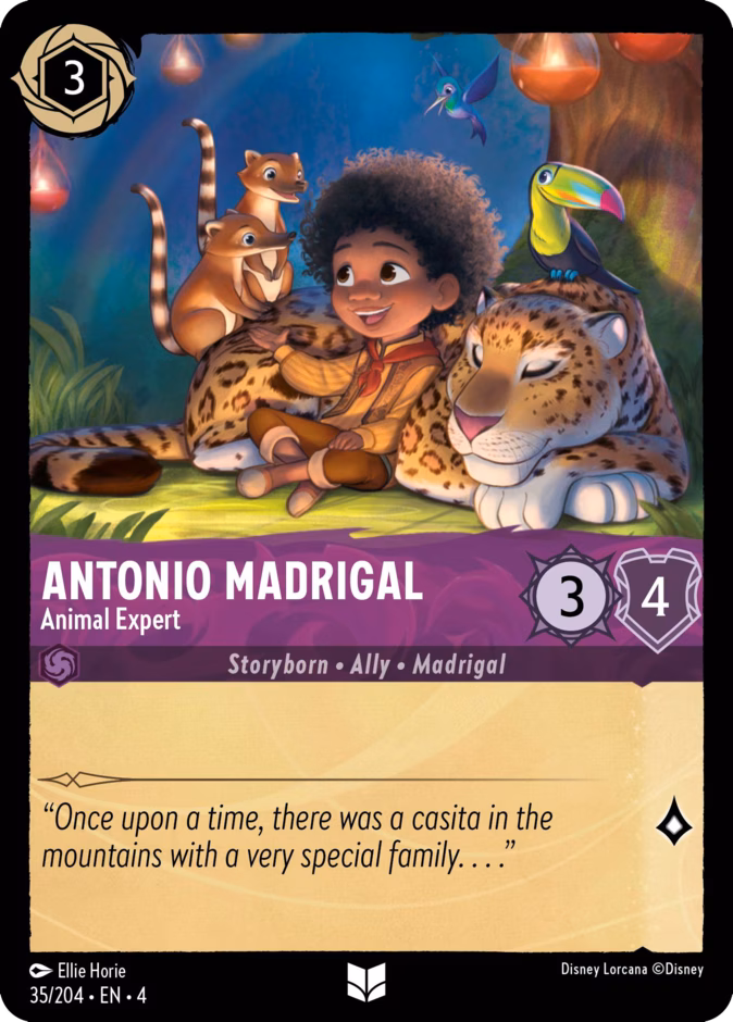 Antonio Madrigal - Animal Expert — Ursula's Return #35 (Disney Lorcana card)