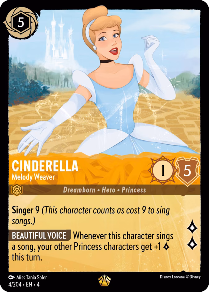 Cinderella - Melody Weaver — Ursula's Return #4 (Disney Lorcana card)