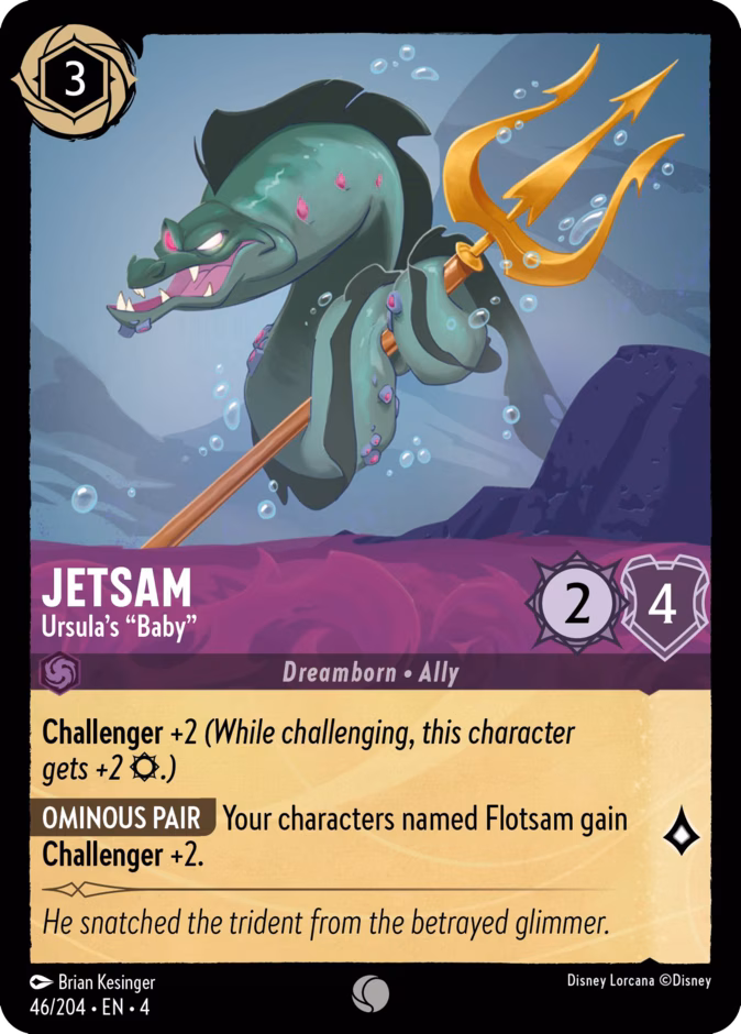 Jetsam - Ursula's "Baby" — Ursula's Return #46 (Disney Lorcana card)