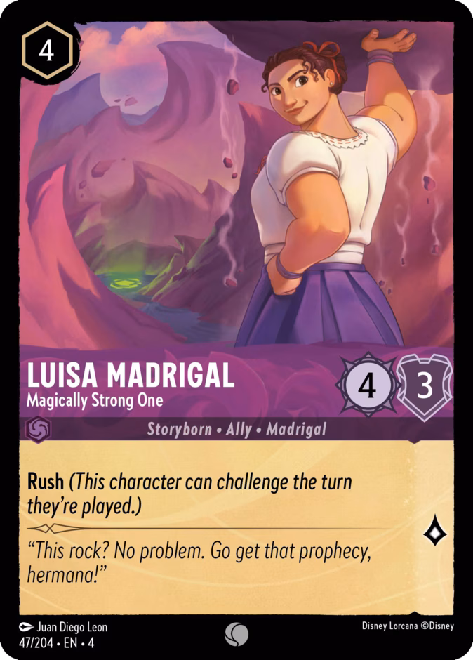 Luisa Madrigal - Magically Strong One — Ursula's Return #47 (Disney Lorcana card)