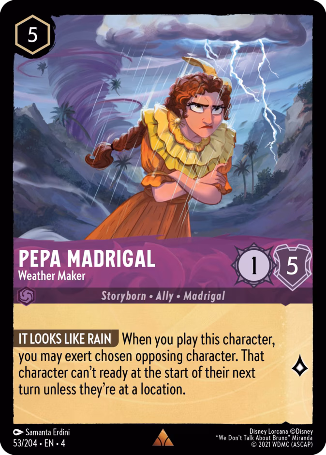 Pepa Madrigal - Weather Maker — Ursula's Return #53 (Disney Lorcana card)
