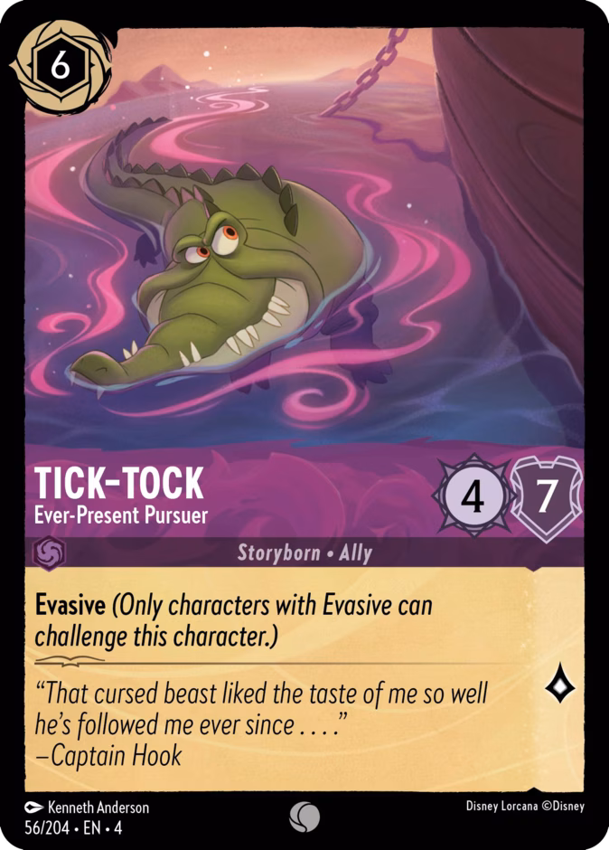 Tick-Tock - Ever-Present Pursuer — Ursula's Return #56 (Disney Lorcana card)