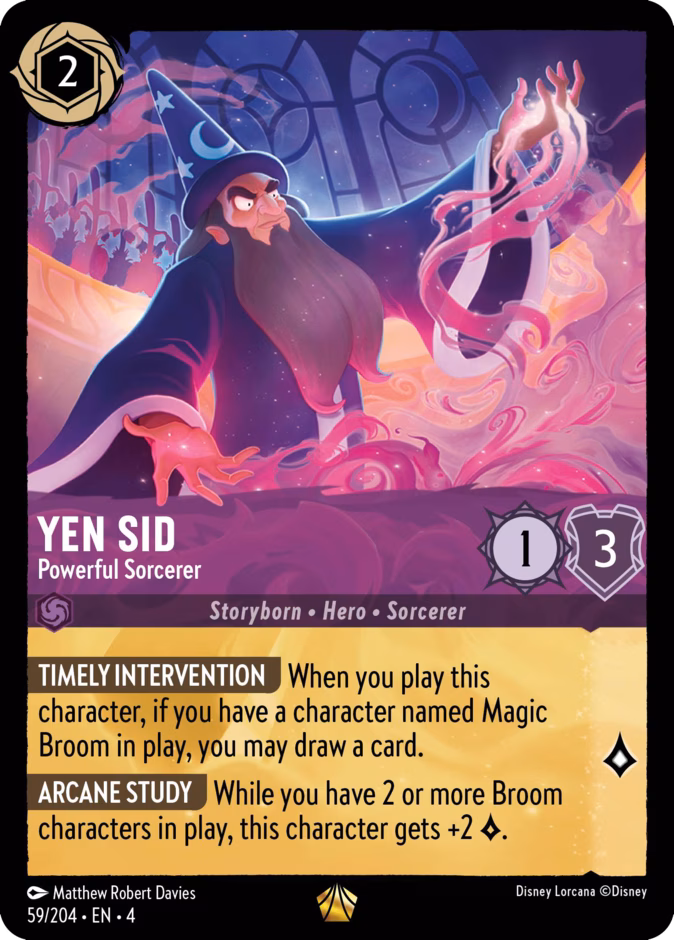 Yen Sid - Powerful Sorcerer — Ursula's Return #59 (Disney Lorcana card)