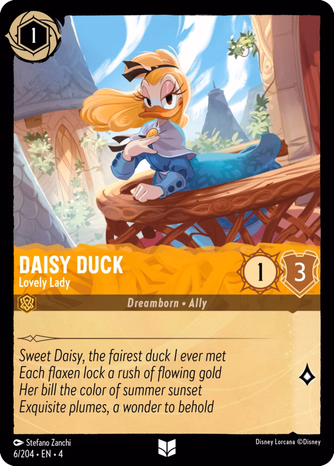 Daisy Duck - Lovely Lady — Ursula's Return #6 (Disney Lorcana card)