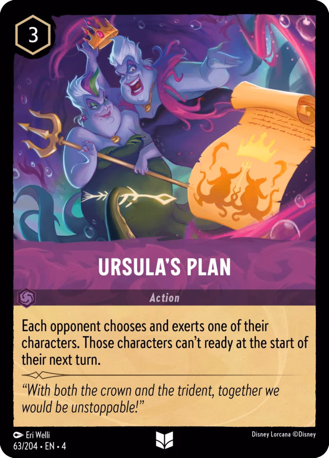 Ursula’s Plan — Ursula's Return #63 (Disney Lorcana card)