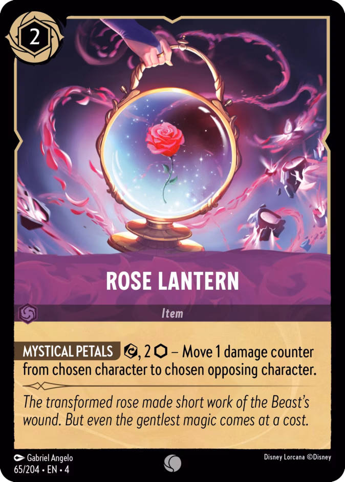 Rose Lantern — Ursula's Return #65 (Disney Lorcana card)